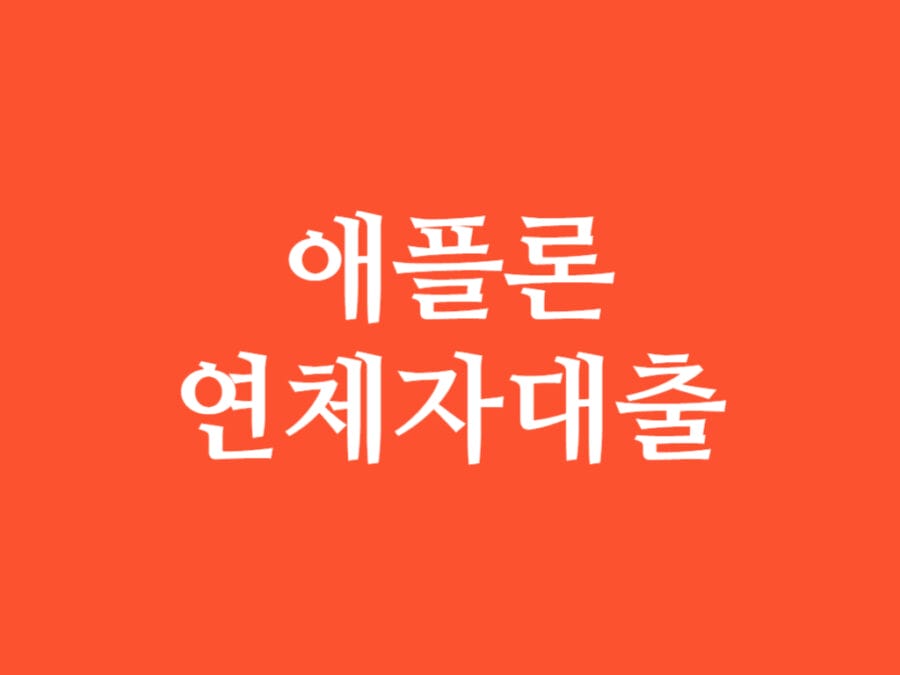 애플론 연체자 대출 썸네일