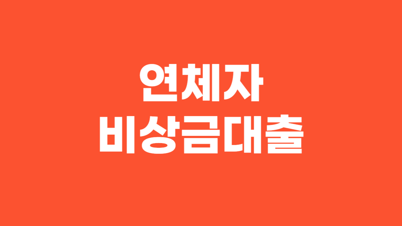 연체자 비상금대출_Thumbnail