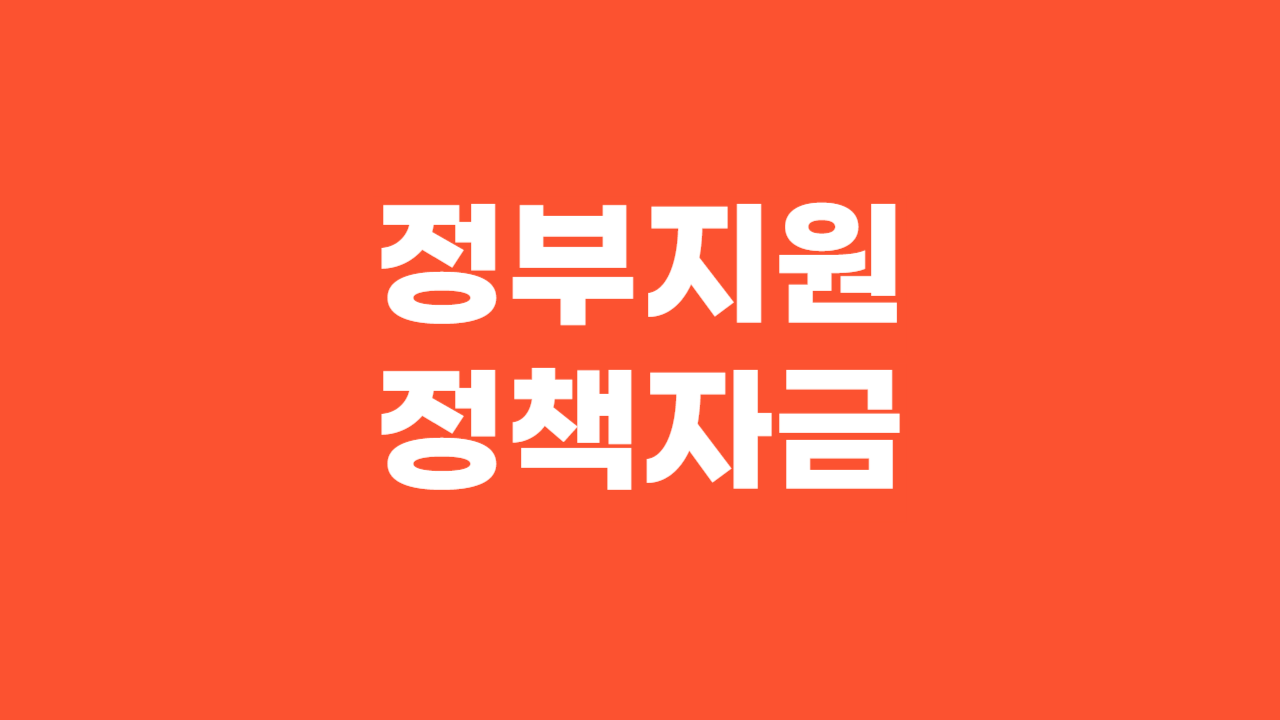 정부지원정책자금