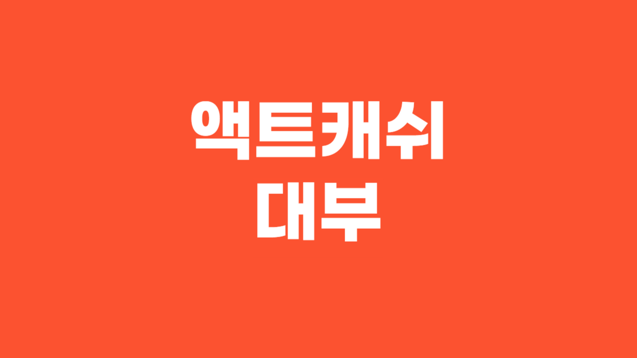 액트캐쉬대부