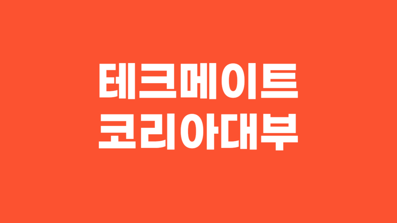 테크메이트코리아대부
